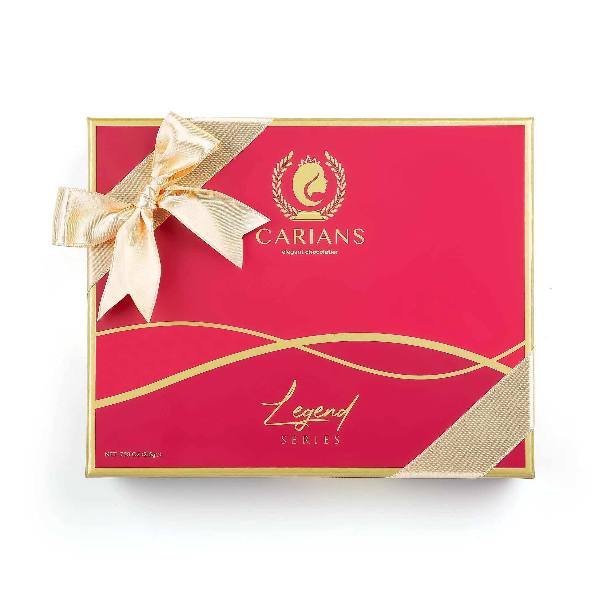 Carians Premium Chocolate Red Legend Gift Box, Gold Ribbon - Image 3