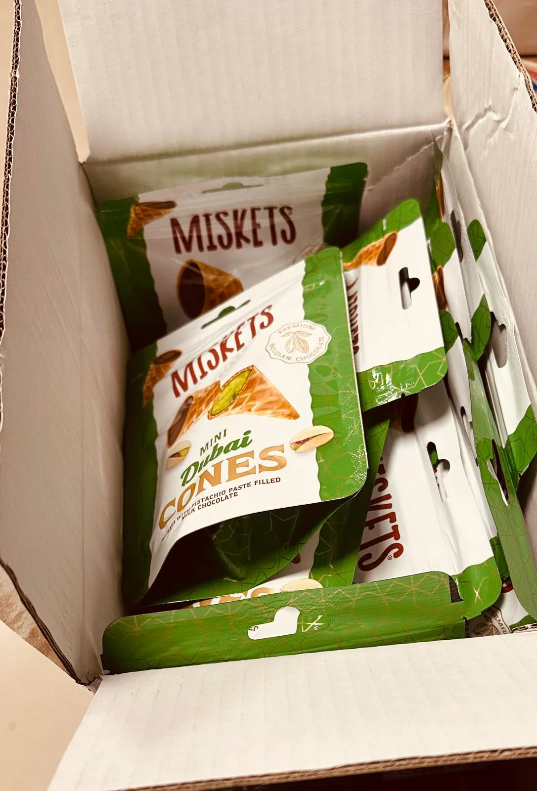 Dubai Chocolate Bite Size Mini Cones  - 12 Packs in 1 Case - Image 8