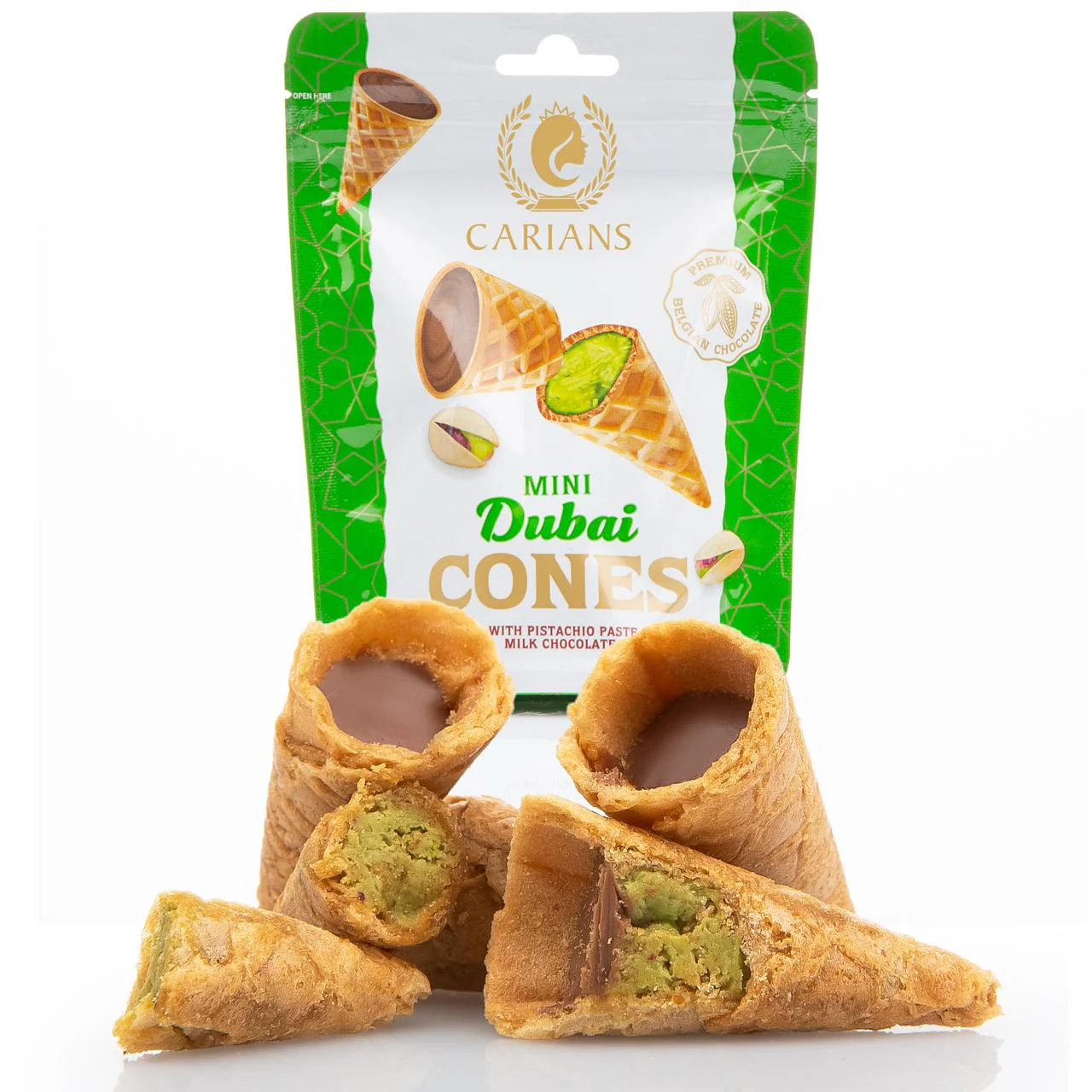 Dubai Chocolate Bite Size Mini Cones  - 12 Packs in 1 Case - Image 9