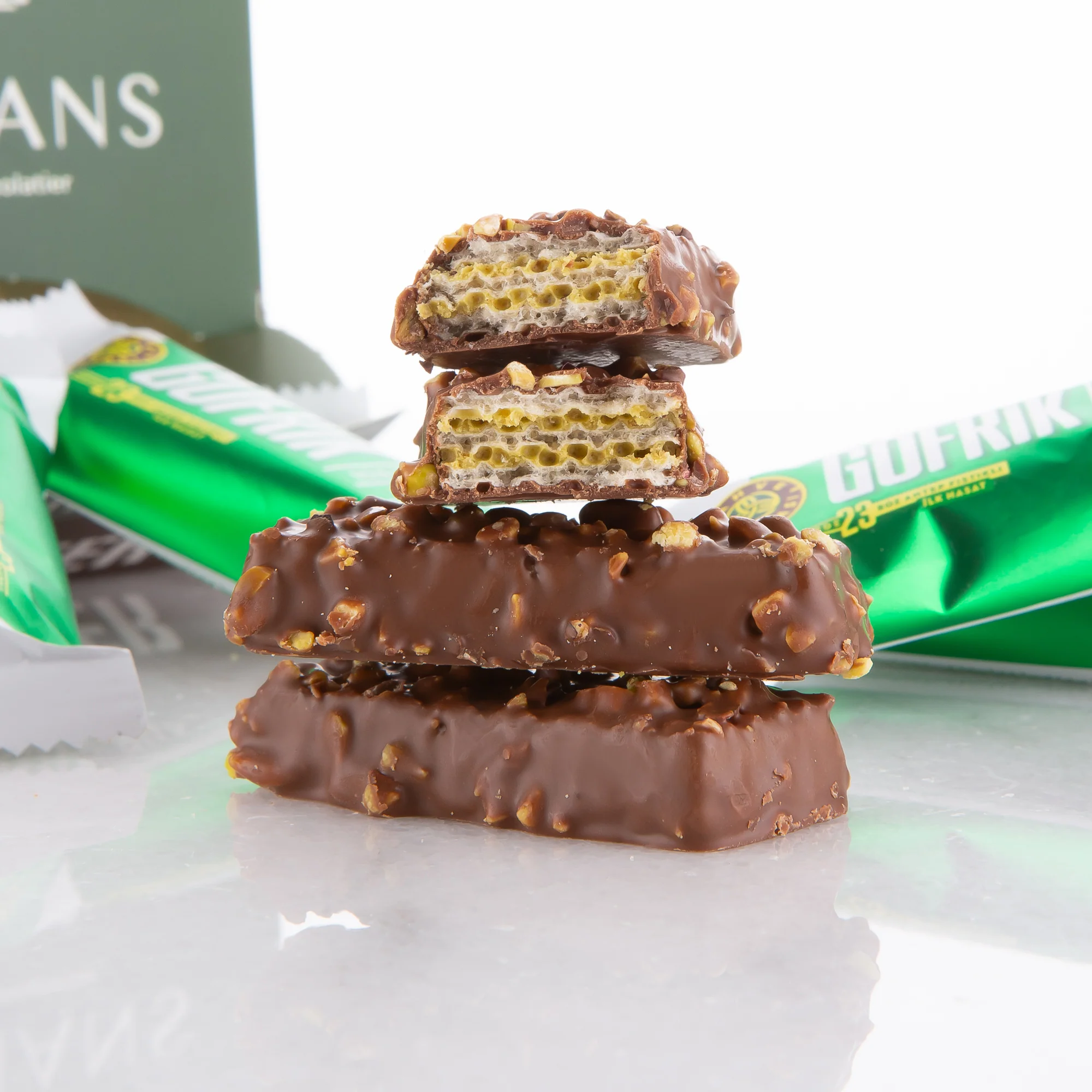 Dubai Chocolate Waffers Bite Size Party Box  - 10 Pieces - Image 6