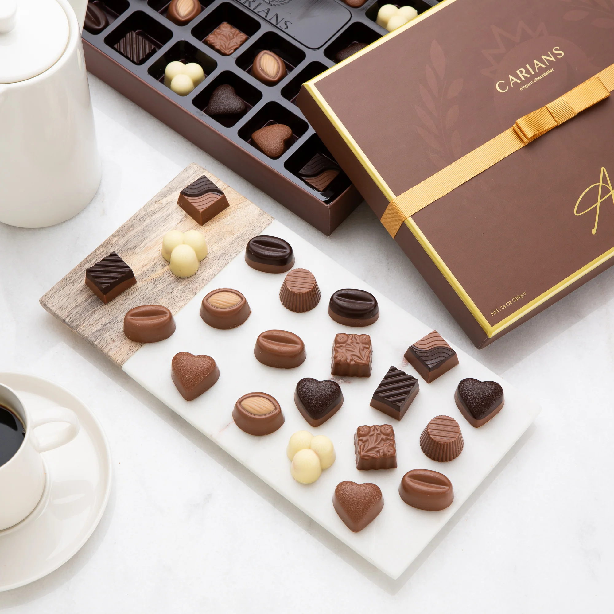 Luxury Chocolate Gift Box Premium Quality, Gold Ribbon - Image 3