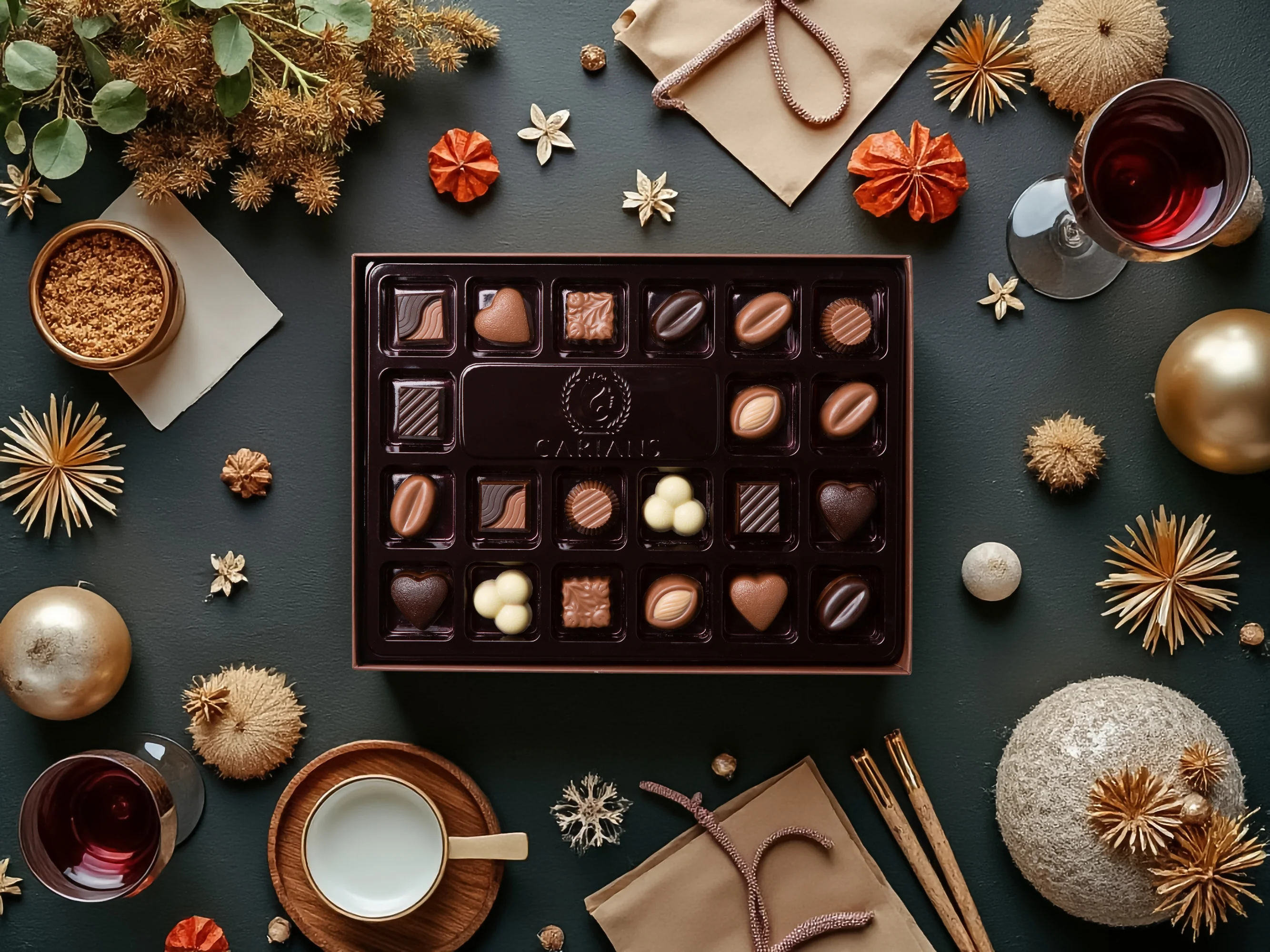 Luxury Chocolate Gift Box Premium Quality, Gold Ribbon - Image 6