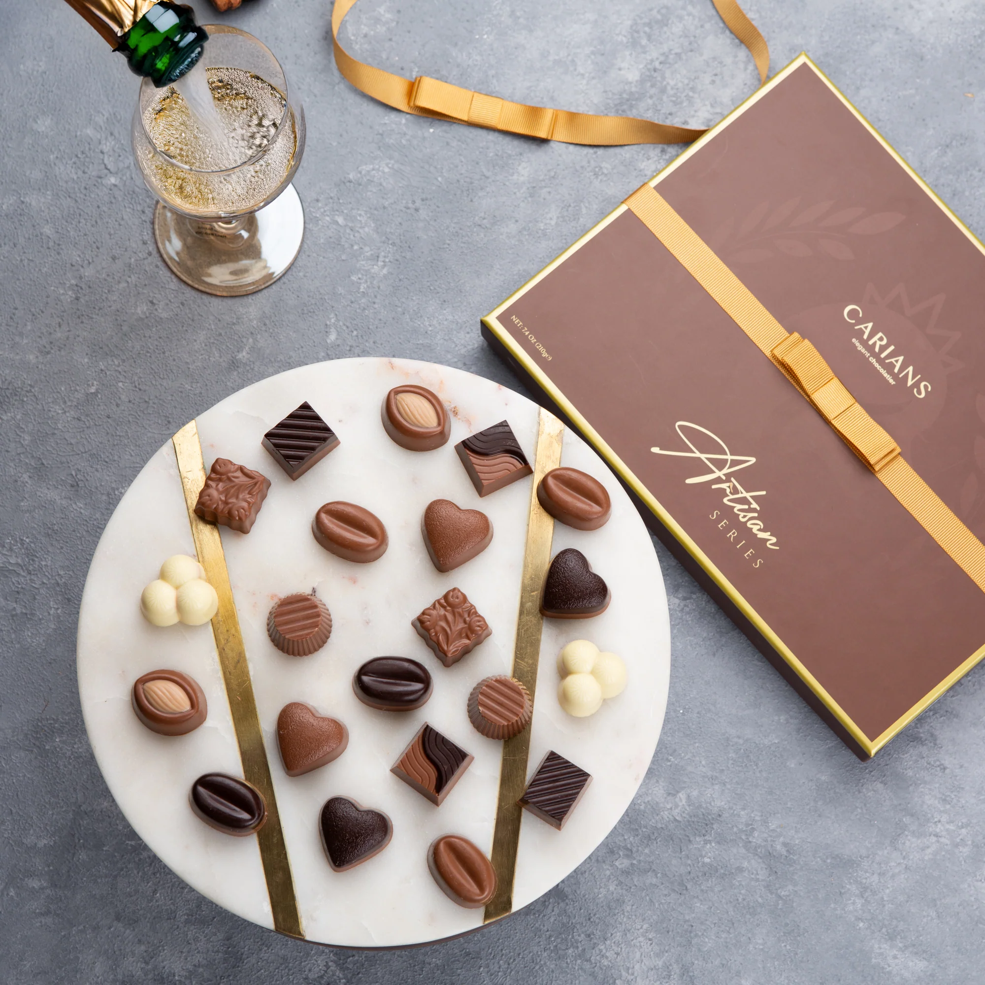 Luxury Chocolate Gift Box Premium Quality, Gold Ribbon - Image 8