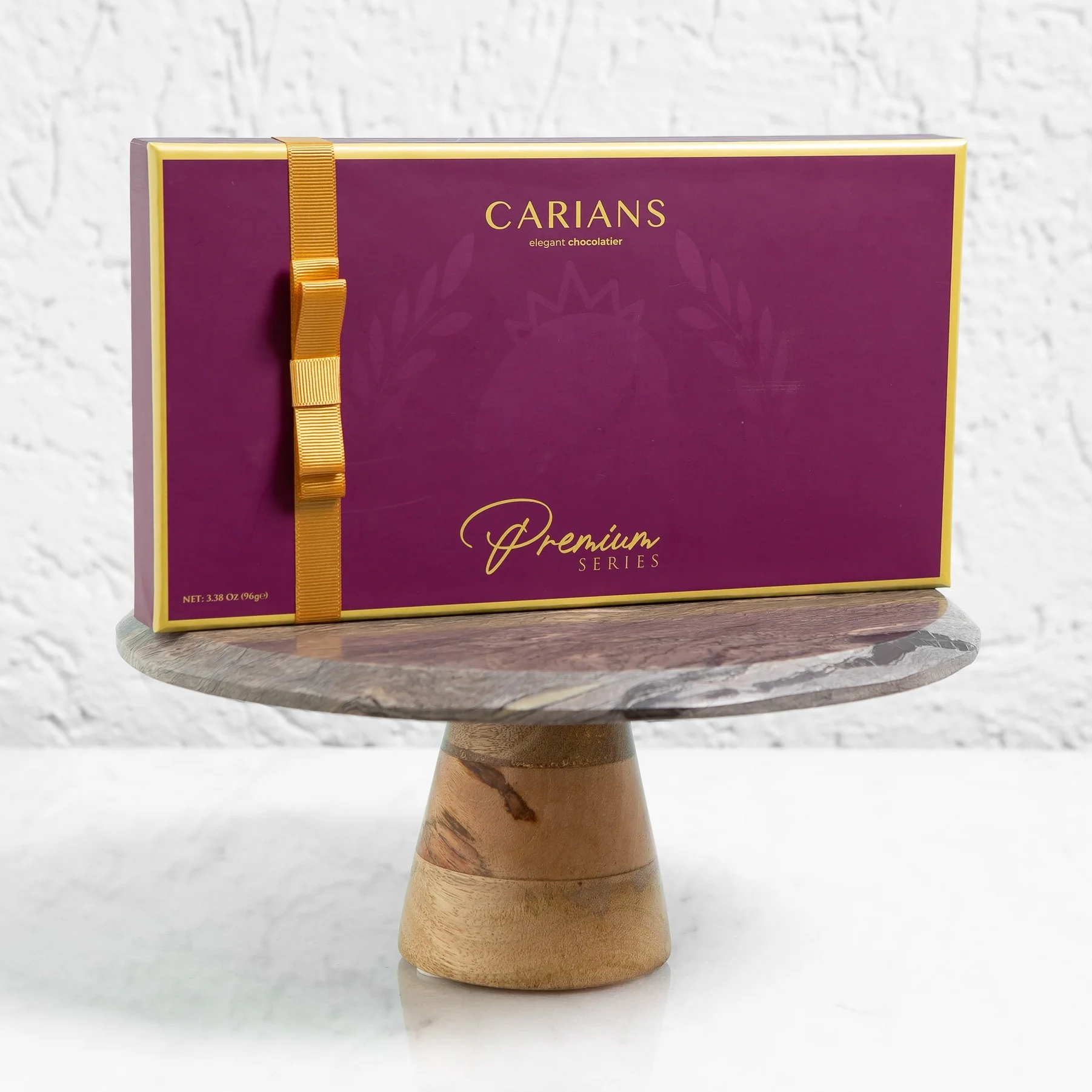 Carians Assorted Dark Chocolate Gift Basket in Dark Chocolate Varieties, Gold Ribbon - Image 3