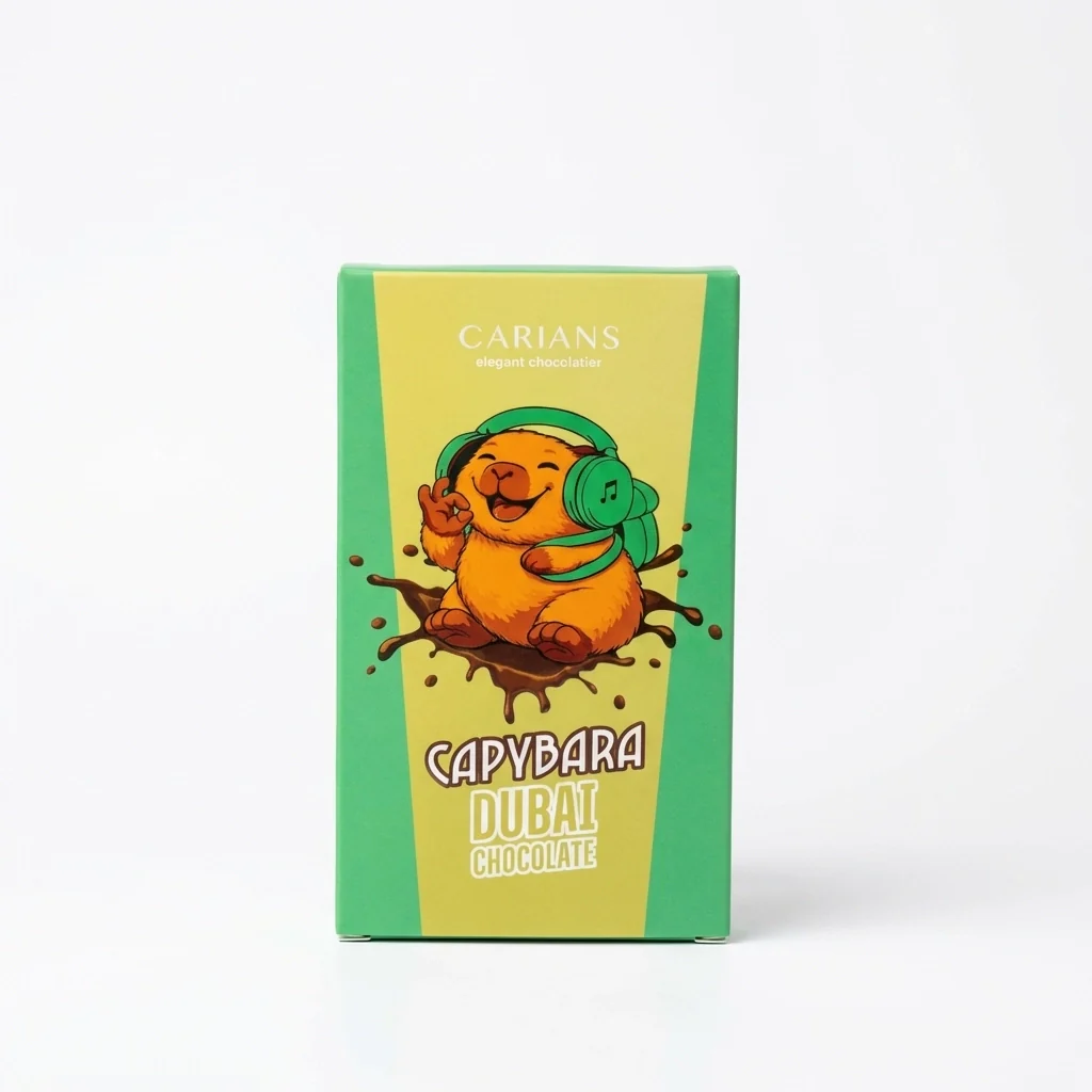 Viral Capybara Dubai Chocolate Bar, Premium Quality - Image 5