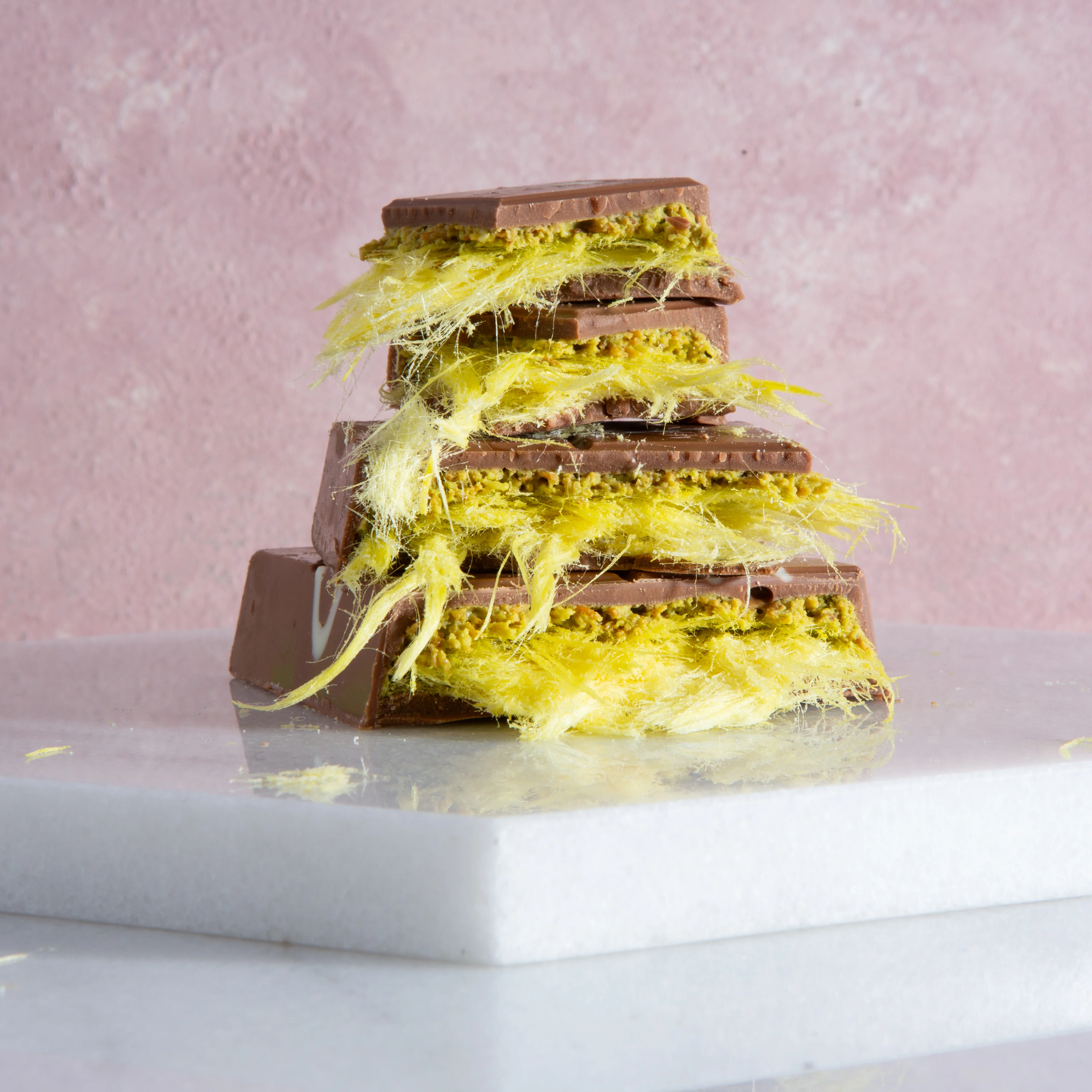 Viral Summer Angel Dubai Chocolate Bar- Lemon Cotton Candy - Image 3