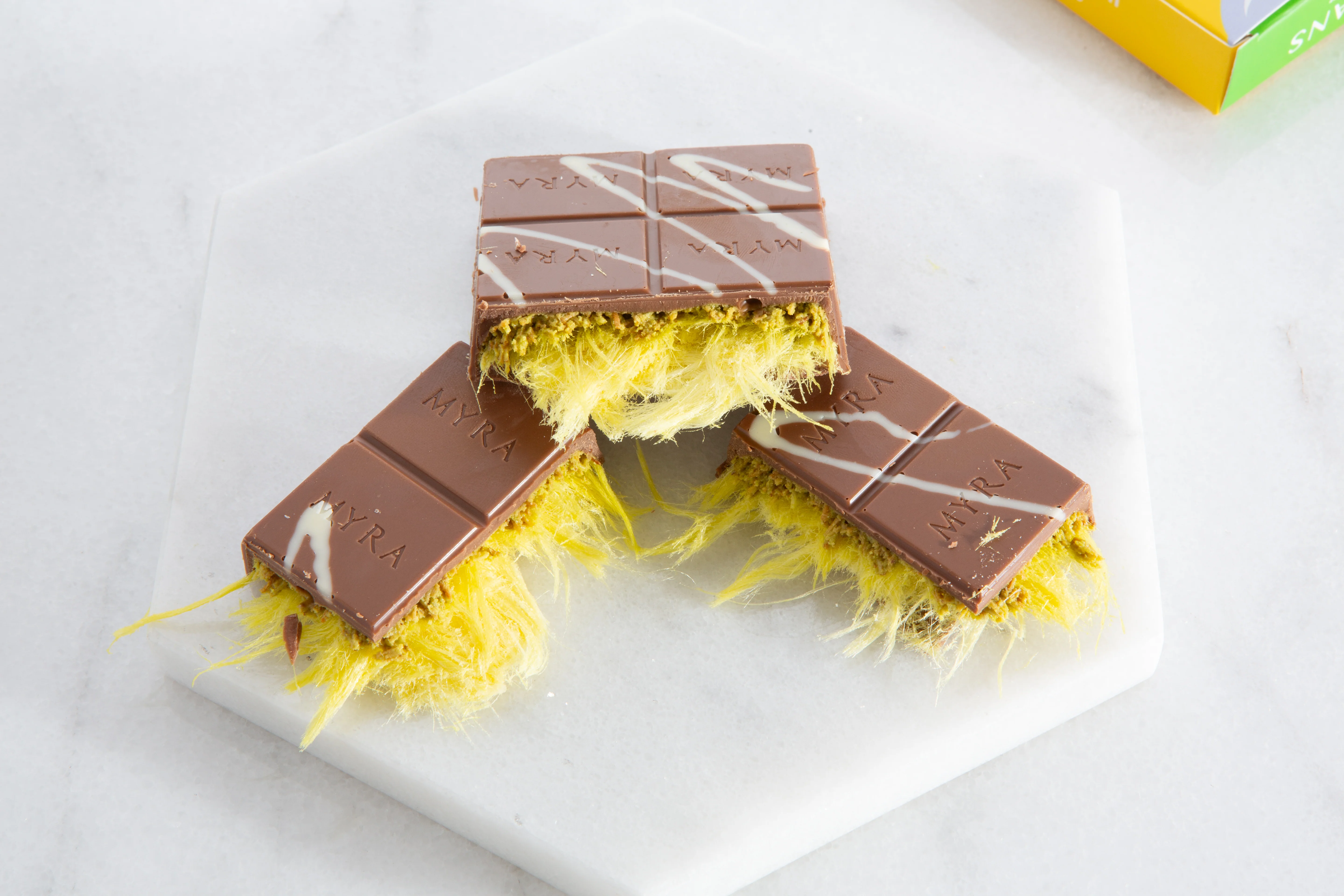 Viral Summer Angel Dubai Chocolate Bar- Lemon Cotton Candy - Image 6