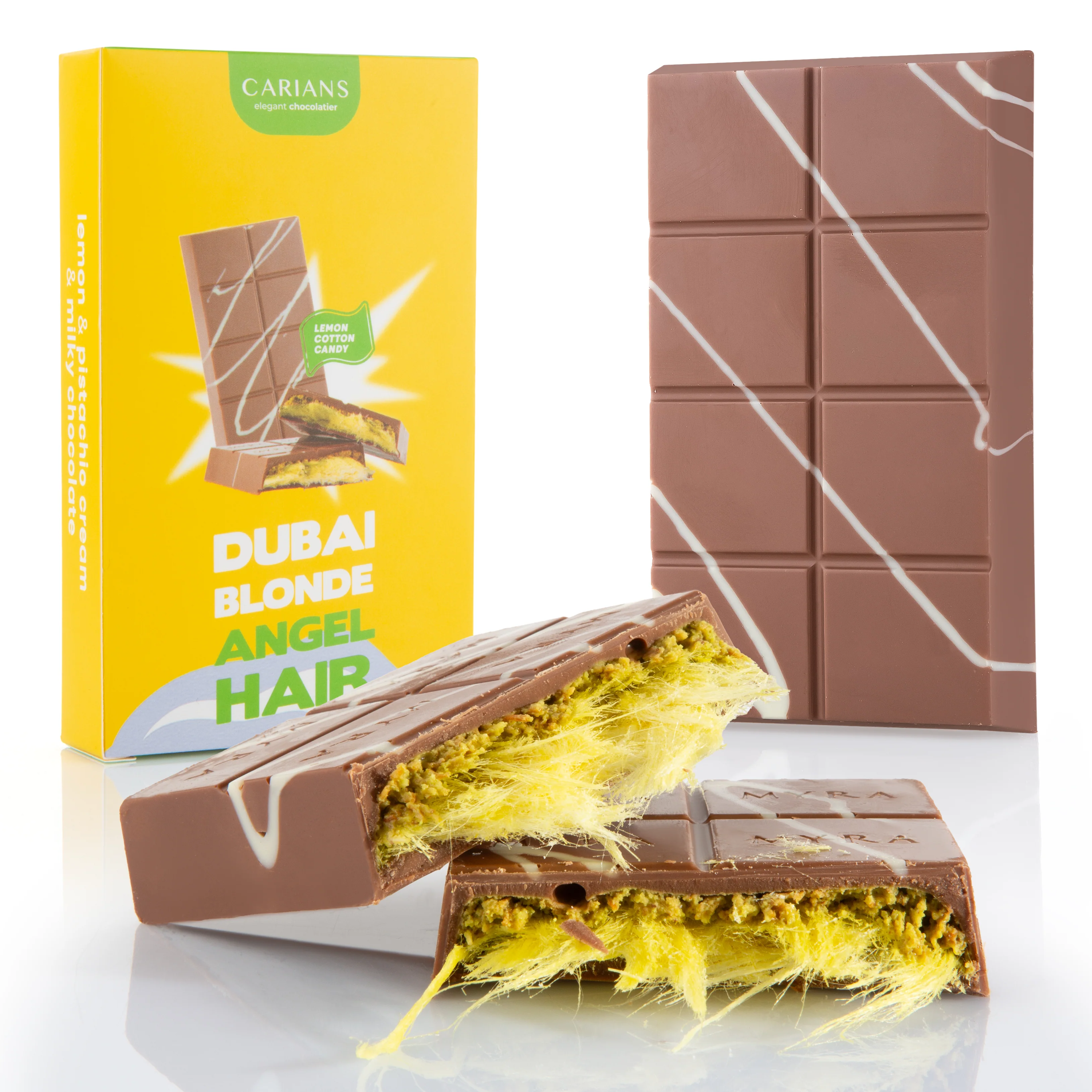 Viral Summer Angel Dubai Chocolate Bar- Lemon Cotton Candy - Image 7